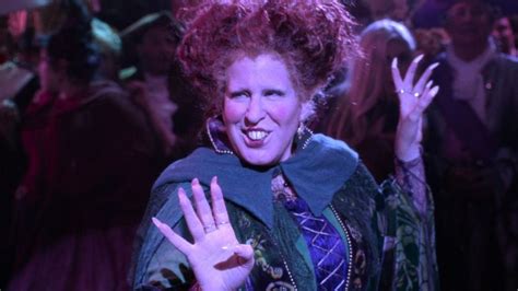 Bette Midler casting spells as a witch